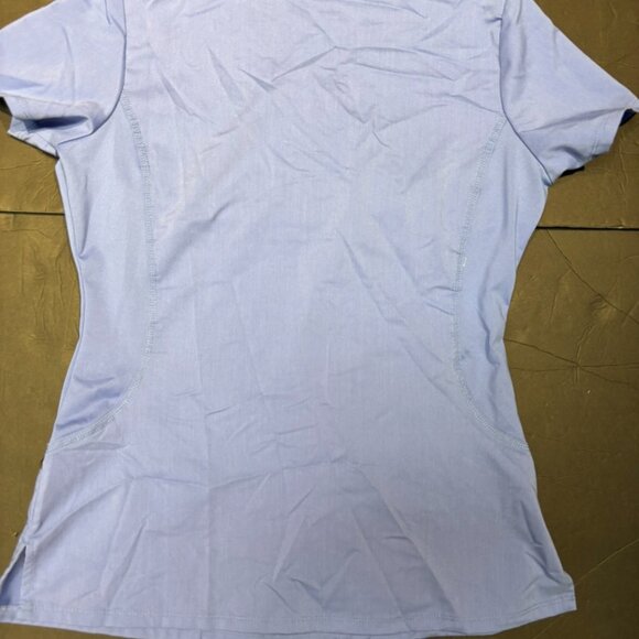 Healing Hands Women’s Light Blue Scrub Top – Size S, Moisture-Wicking - Picture 3 of 5